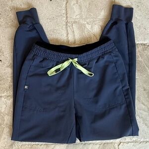 FIGS Blue Jogger Cotton Waist Band (Size S)